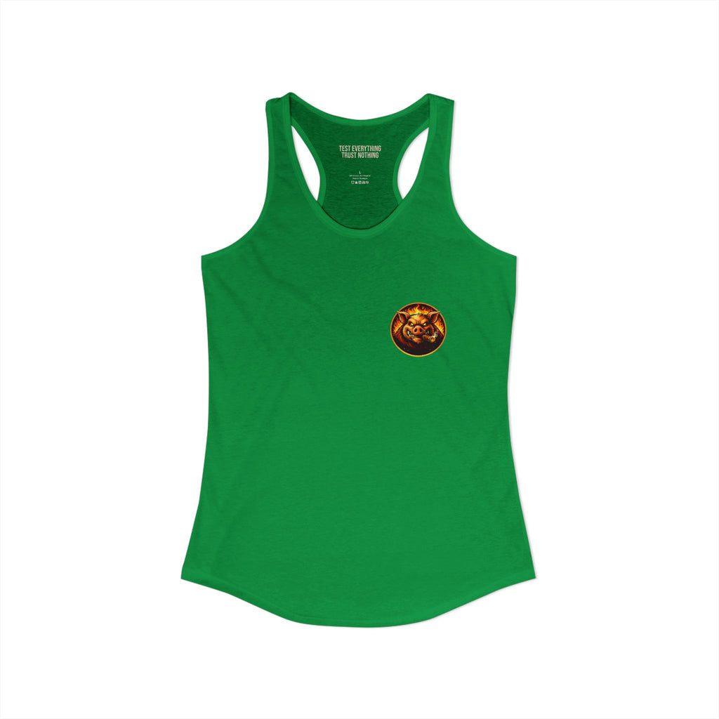 BBQ Test Pit Logo Women's Tank