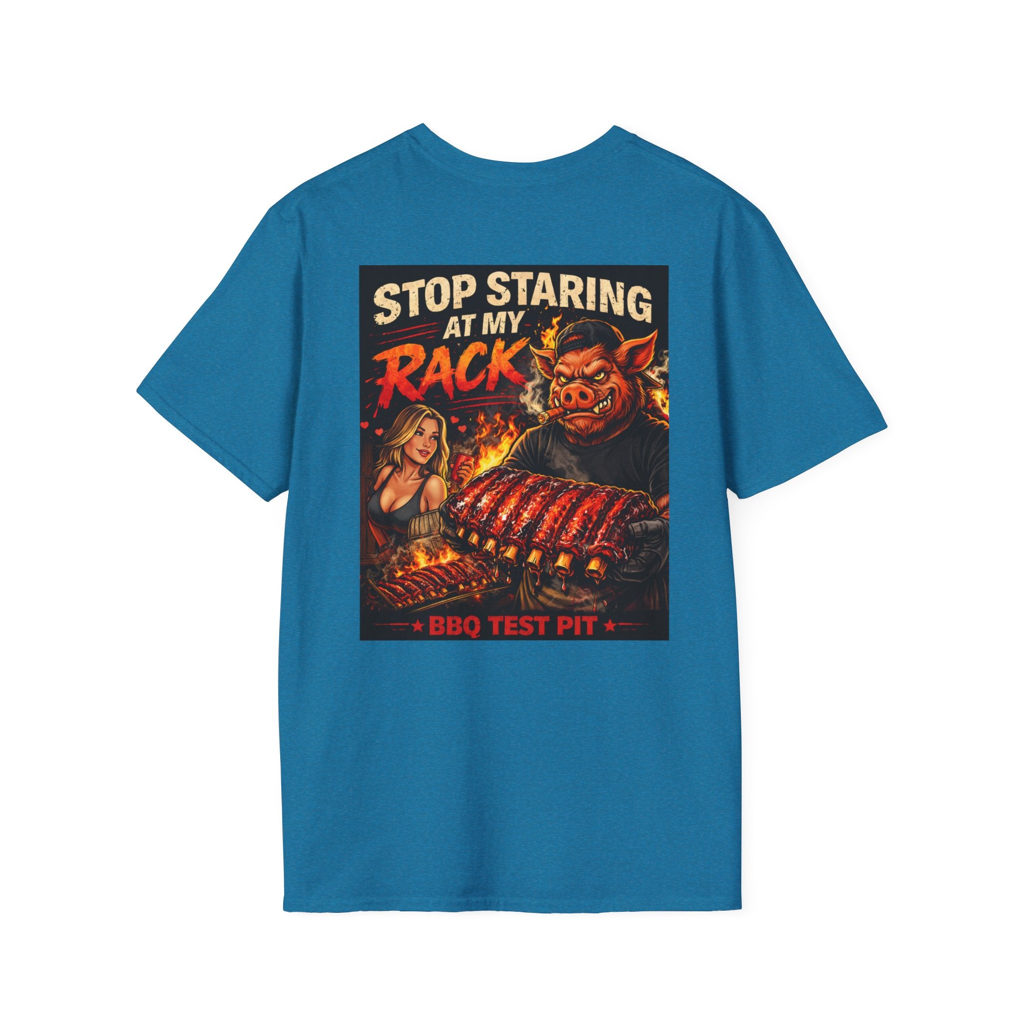 Stop Staring At My Rack Tee — Premium Soft