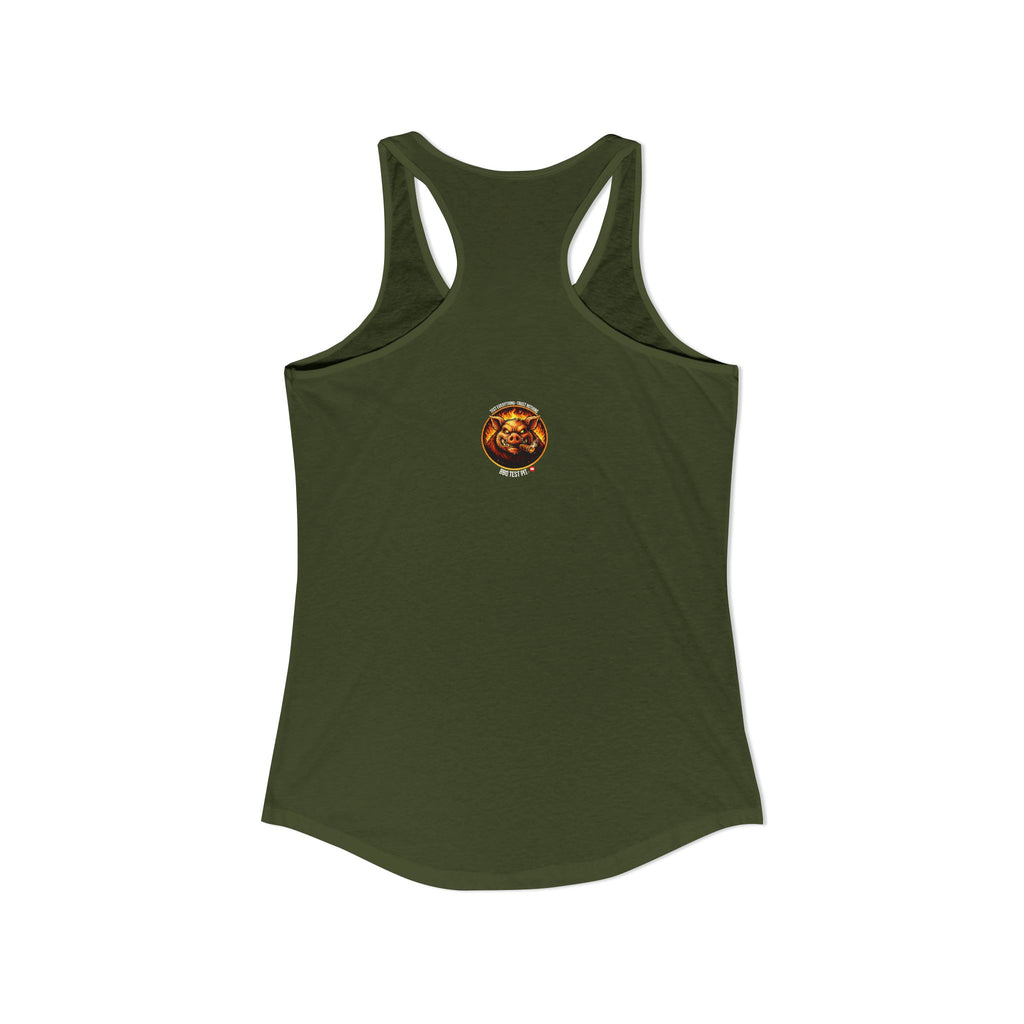 BBQ Test Pit Logo Women's Tank