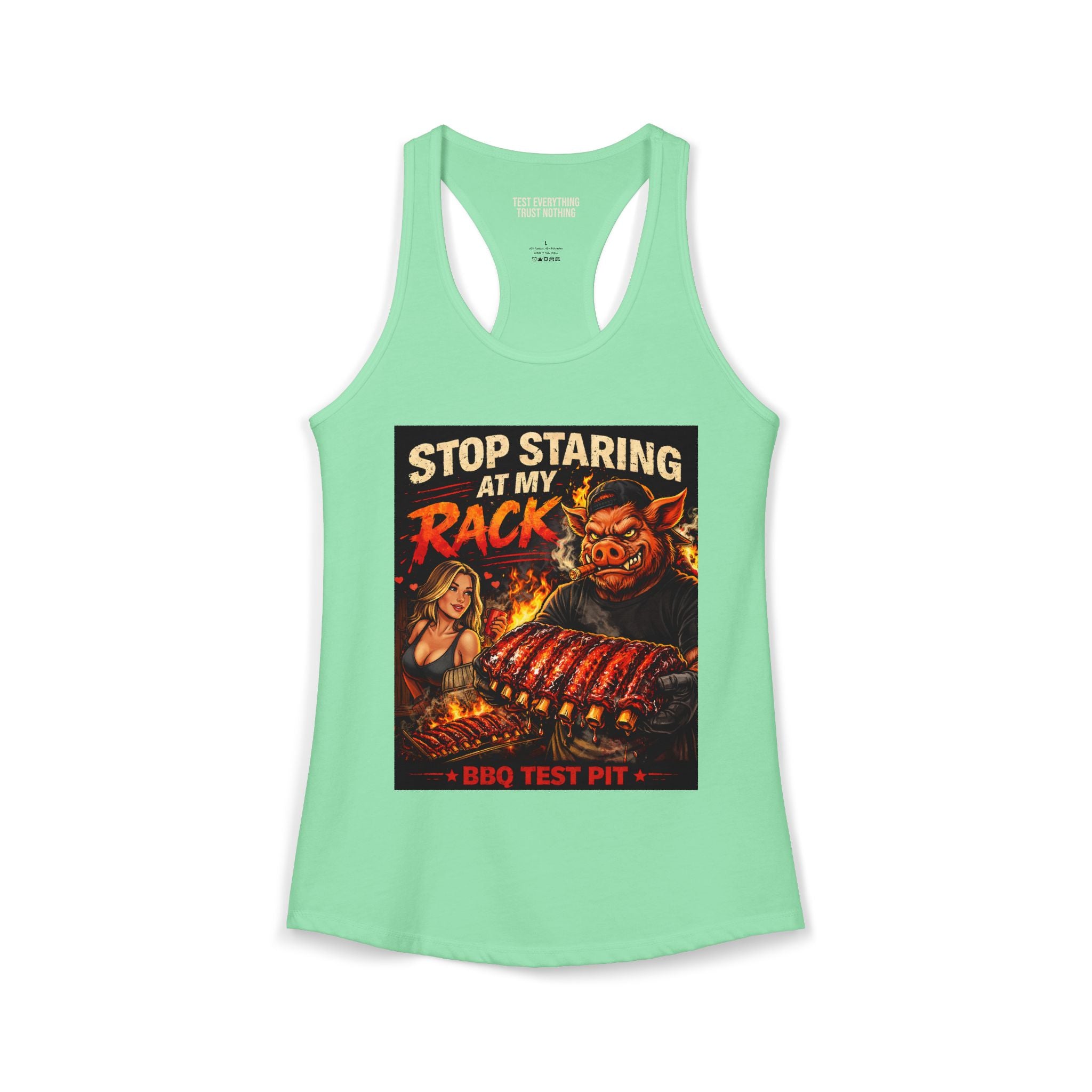 Stop Staring At My Rack Women's Tank