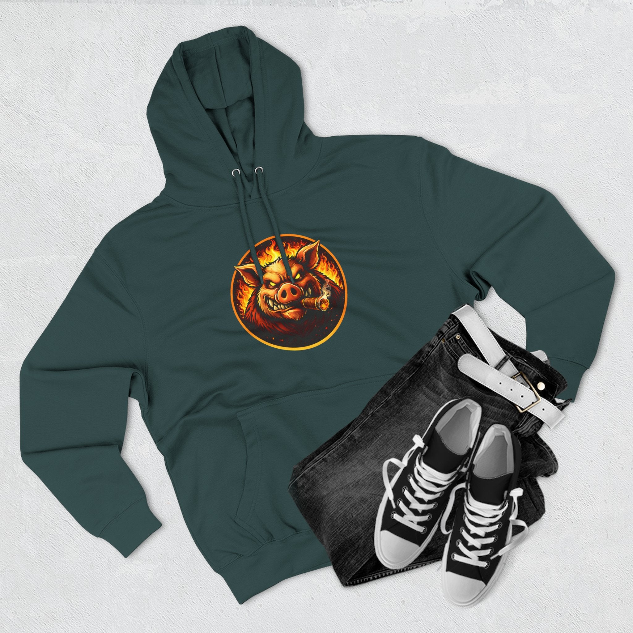 BBQ Test Pit Logo Hoodie