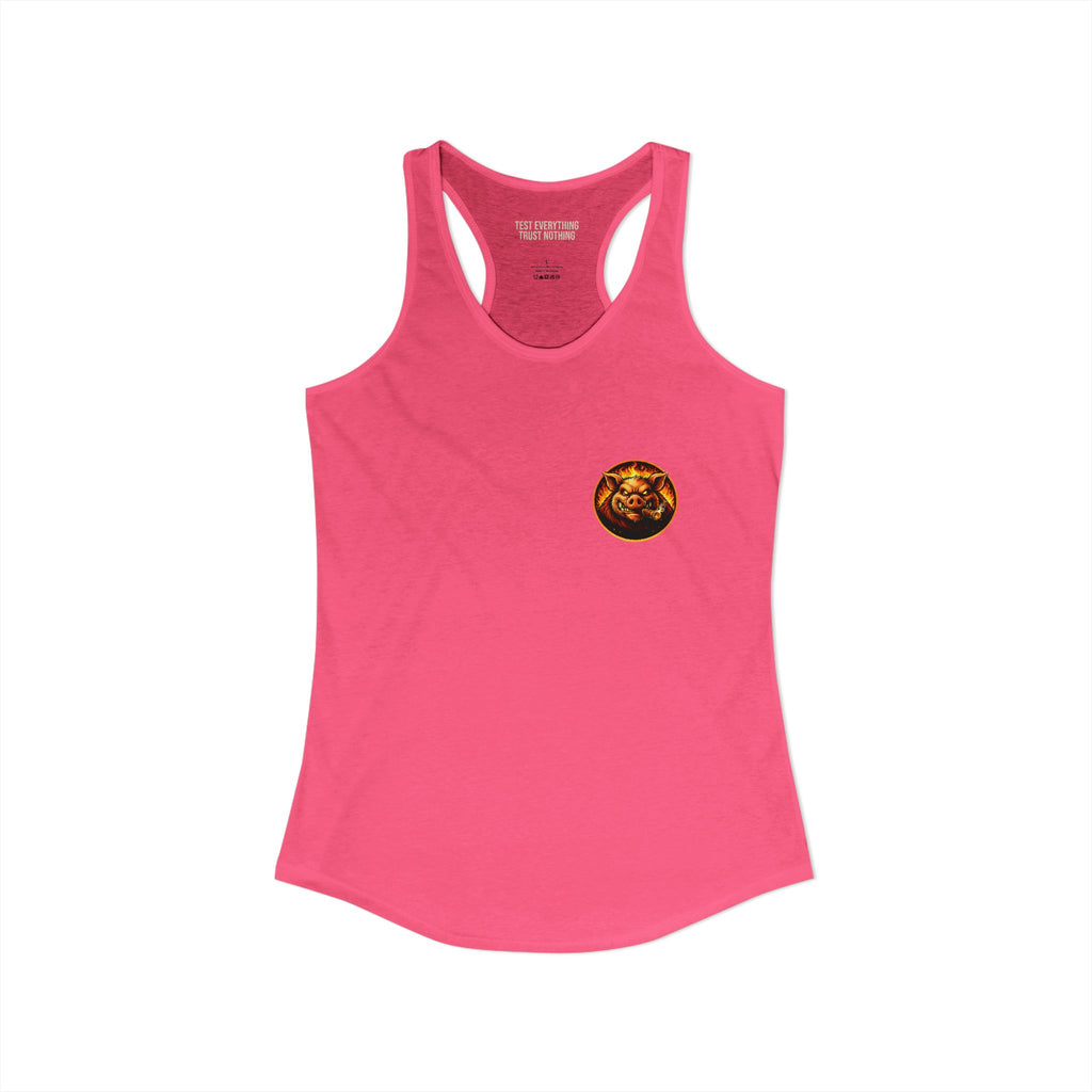BBQ Test Pit Logo Women's Tank