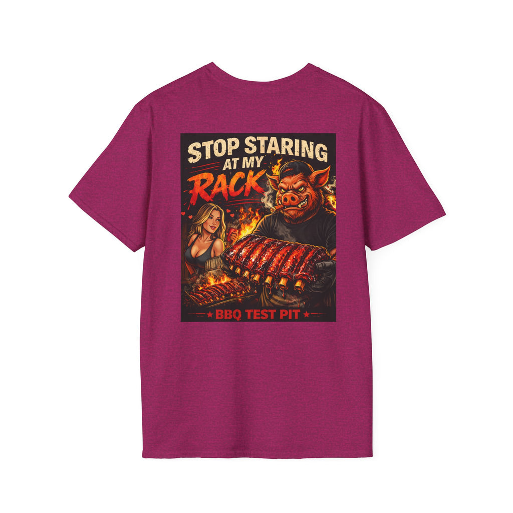 Stop Staring At My Rack Tee — Premium Soft
