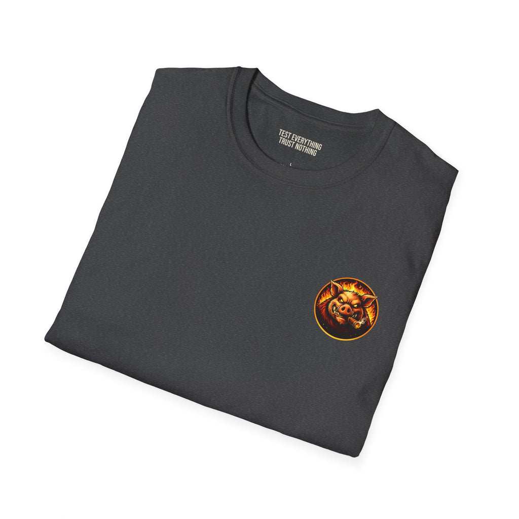 BBQ Test Pit Logo Tee — Premium Soft