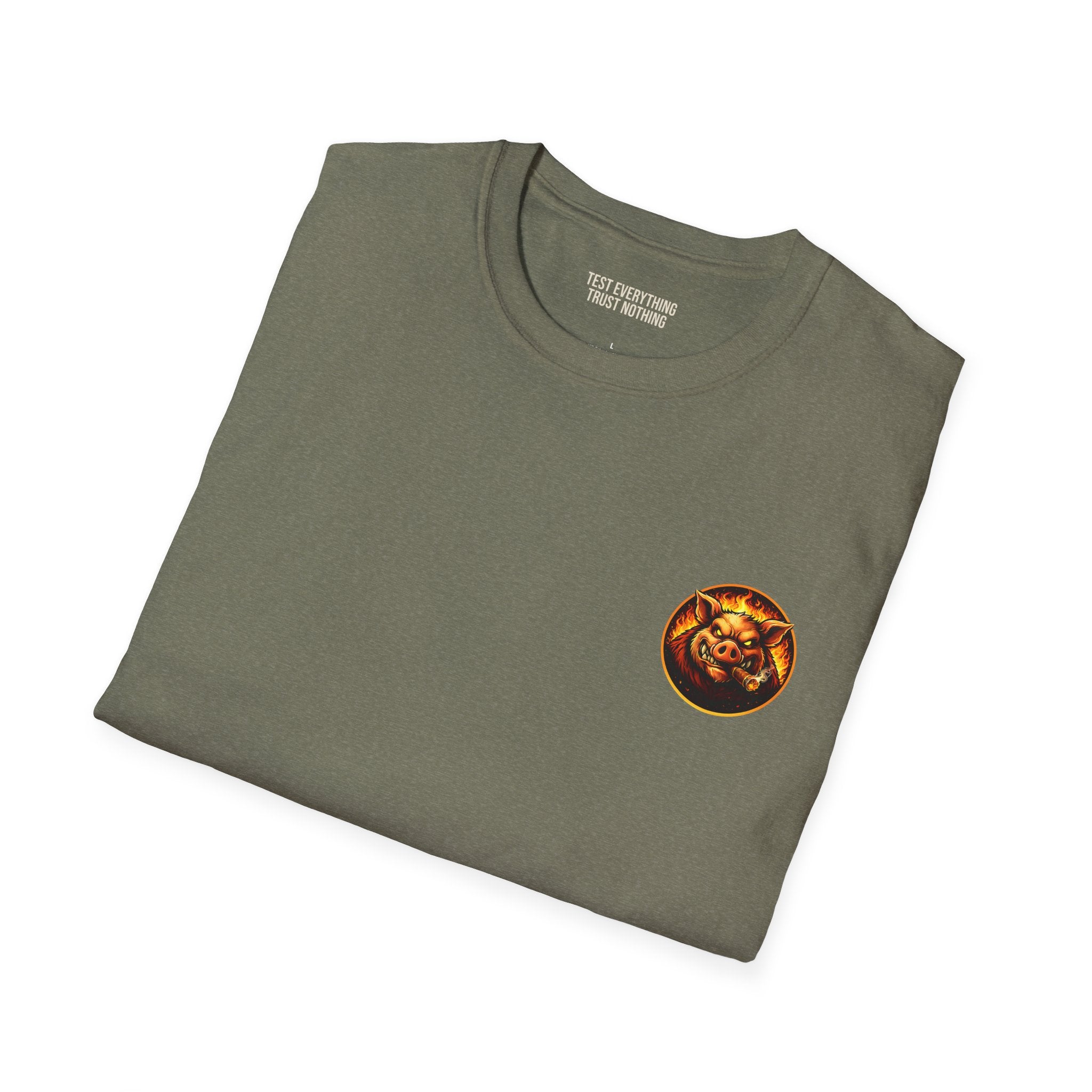 BBQ Test Pit Logo Tee — Premium Soft