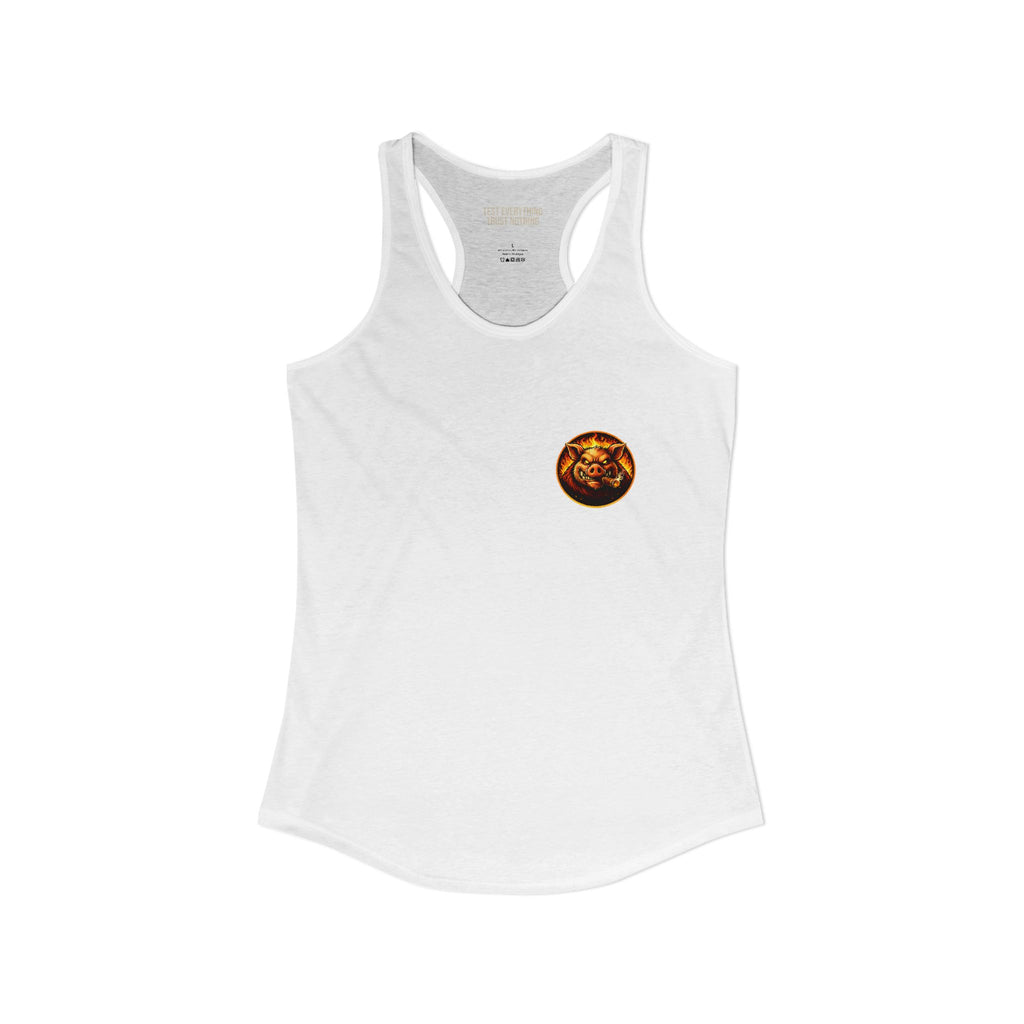 BBQ Test Pit Logo Women's Tank