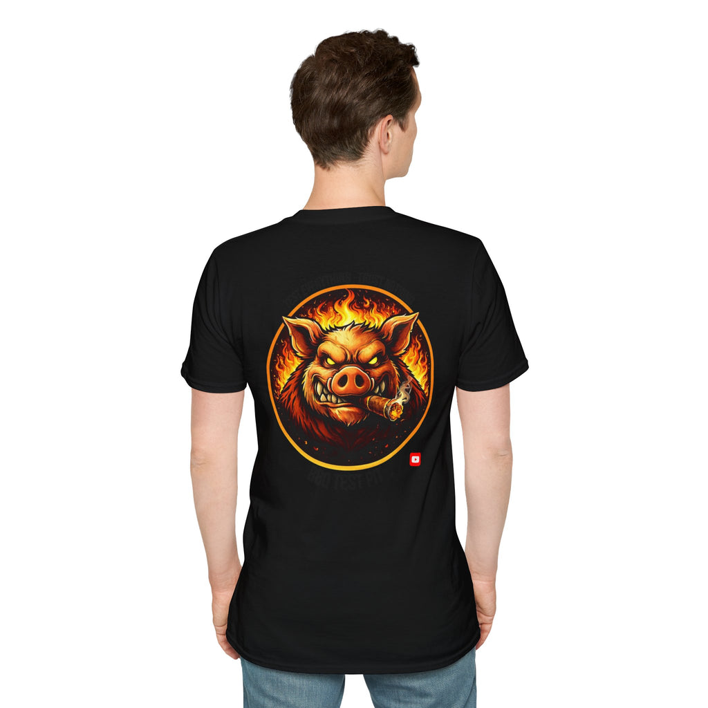 BBQ Test Pit Logo Tee — Premium Soft