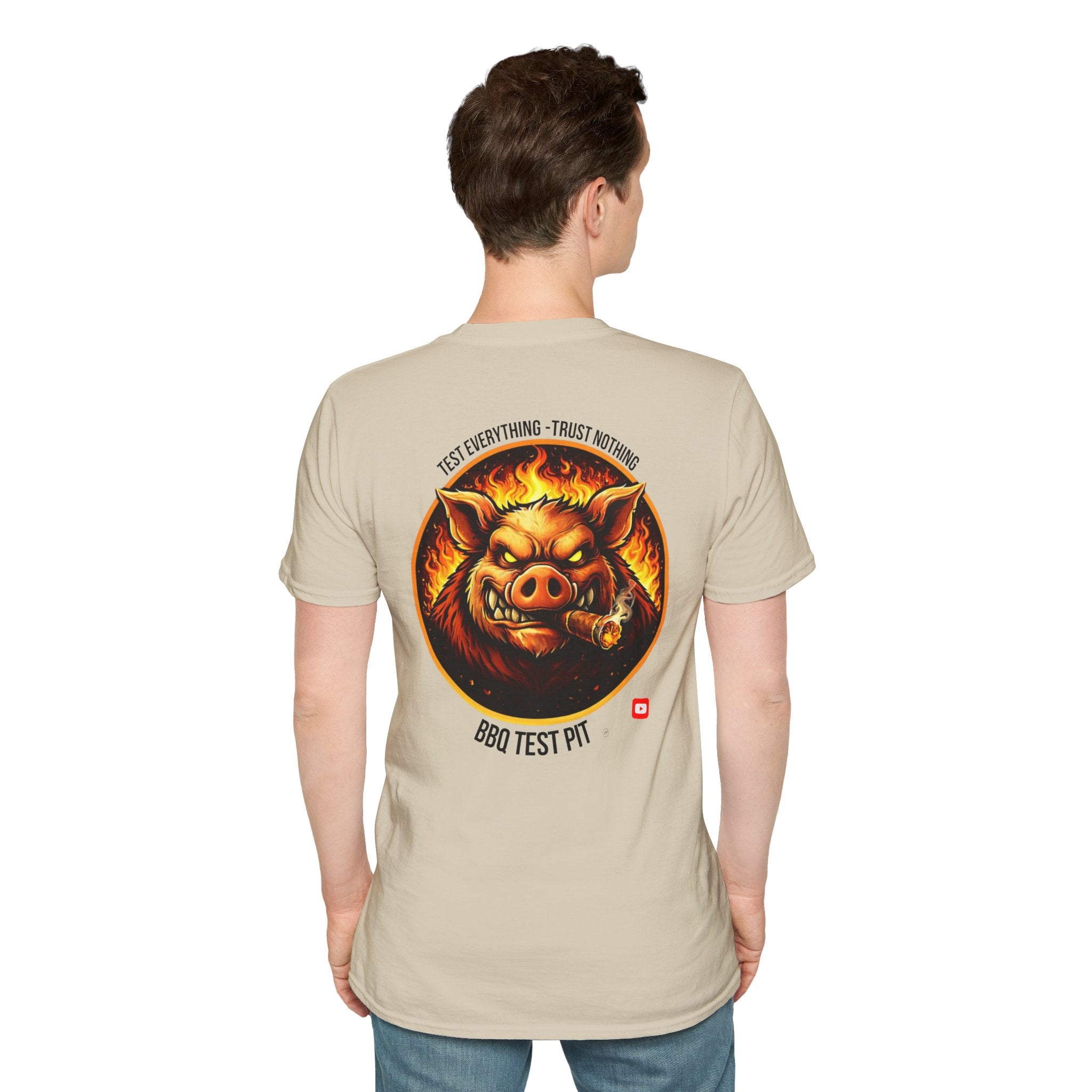 BBQ Test Pit Logo Tee — Premium Soft